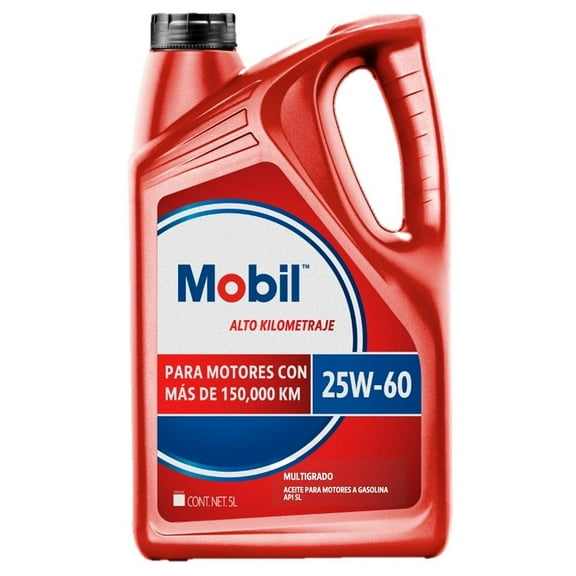 Aceite Alto Kilometraje Mobil 25W-60 de 5 L