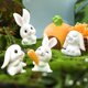 thumbnail image 3 of 2025 Latest Model 7pcs Miniature Garden Figurines Rabbit Mini Animals Figurines, 3 of 5