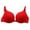 Red, variant on Women's Front Closure Bras Plus Size No-Poke Push-Up Bra, Moderate Coverage, Convertible T-Shirt Bra