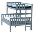 thumbnail image 1 of Delano Twin over Full End Ladder Bunk Bed Grey, 1 of 2
