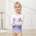 thumbnail image 6 of Leotards for Girls Gymnastics, Long Sleeve Sparkly Dance Biketards with Shorts Ballet Tumbling Outfit for 3-12 Years, 6 of 7