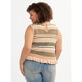 thumbnail image 3 of Jessica Simpson Women's Plus Reya Sweater Tank, Sizes 0X-4X, 3 of 6