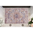 thumbnail image 3 of Linon Home Décor Washable Micah Area Rug or Runner Collection, Pink and Gold, 2' x 3', 3 of 8