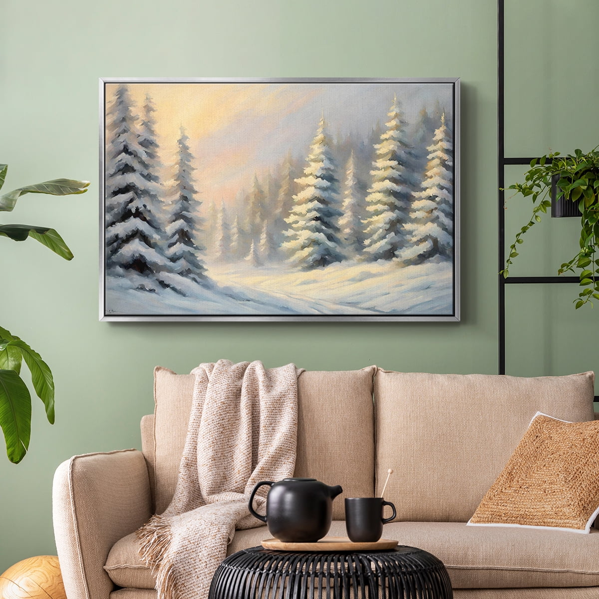 Vintage Landscape-CCII By Wexford Home Framed in Silver Wood Gallery Wrapped Canvas 17 in. x 25 in.