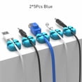 thumbnail image 4 of ORICO Cable Organizer Colorfu Wire Winder USB Cable Earphone Holder Silicone Cord Manager Protector Desk Tidy Organiser For Digital Cable, 4 of 6