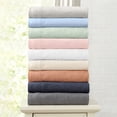 thumbnail image 6 of Cotton Heathered Melange Jersey Knit Bed Sheet Set, King, 4 Pieces, 6 of 6