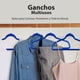 thumbnail image 5 of MAGMALIFE 50 Ganchos para Ropa de Terciopelo, Gancho Dorado Giratorio de 360 Grados, Adecuado para Todo Tipo de Ropa, Antideslizante (Azul), 5 of 6
