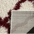 thumbnail image 6 of SAFAVIEH Dallas Logan Geometric Shag Runner Rug, Ivory/Red, 2'3" x 10', 6 of 7