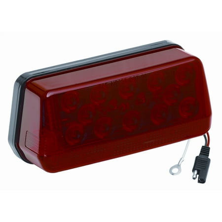 WahMOTOTin 2-Pack 6" Smoked LED Trailer Lights – White/Red Halo Combination Stop/Turn/Brake & Reverse Lights, IP67 Waterproof