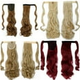 thumbnail image 4 of Happydeer Women Girl Long Straight Wavy Ponytail Wigs Clip in Pony Tail Hair Extensions, 4 of 12