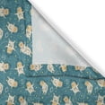thumbnail image 3 of Ambesonne Space Kitchen Curtains, Astronaut Bears and Stars, 55"x45", Teal Multicolor, 3 of 3