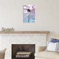 thumbnail image 2 of Stupell Industries Purple Sunset Tropical Palm Coastal Painting Unframed Art Print Wall Art, 2 of 6