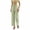 Green, variant on Women's Wide Leg Pants Elastic Waist Drawstring Side Pockets Cuffed Hem Loose Fit Casual Trousers Warm-Weather Beach Lounge Wear Airy Texture (Blue, L).