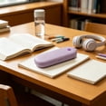thumbnail image 2 of KKOUHVY Pencil Case, Multi-functional Hard Plastic Pencil Box, Cute Solid Color Pencils Box for Pens Crayons Office Studying Supplies, Purple, 2 of 4