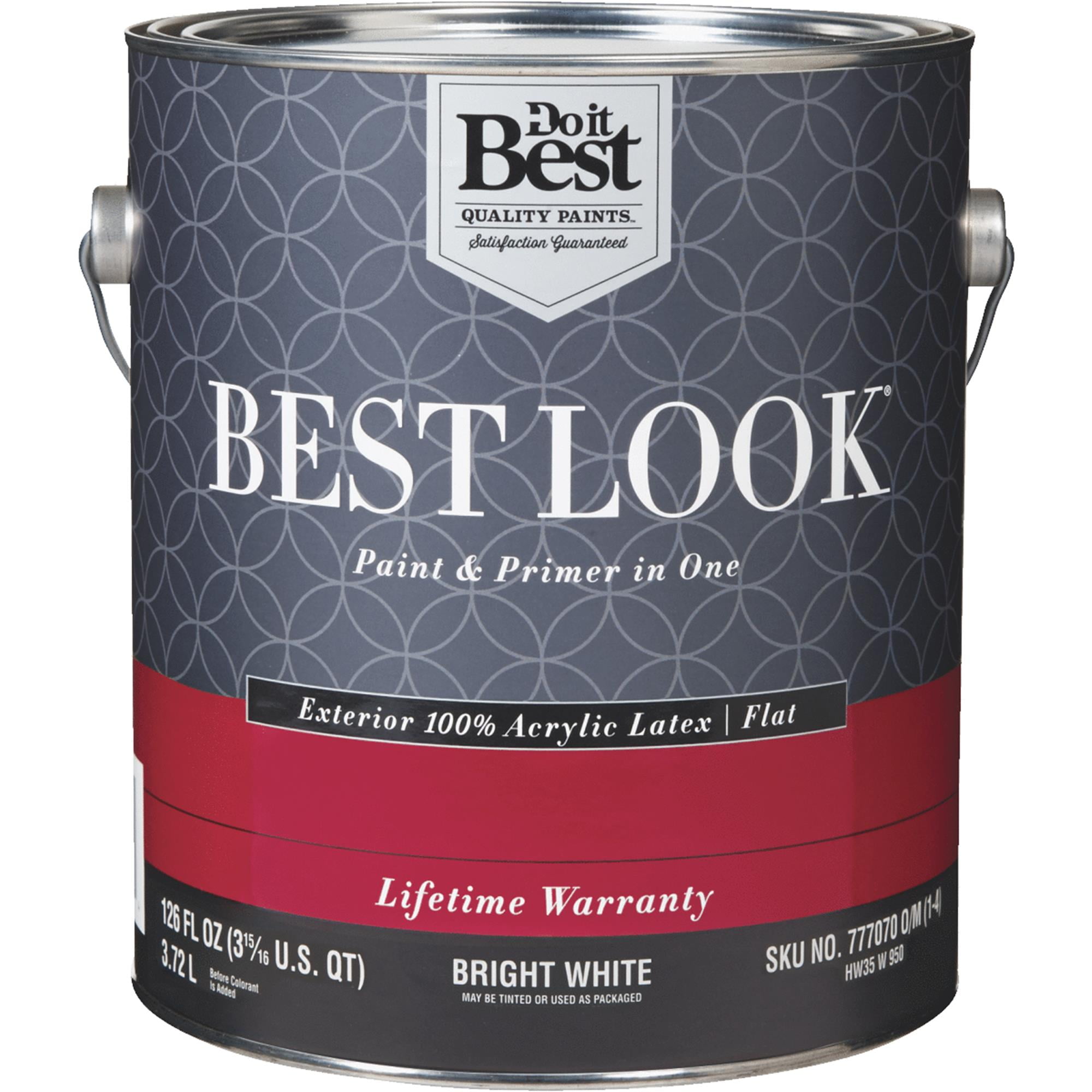 Best Look 100 Acrylic Latex Paint & Primer In One Flat