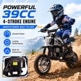 thumbnail image 6 of QEASET 39CC Dirt Bike, Mini Bike 4-Stroke Gas Powered off Road with Max Speed 20MPH, Pull Start, 6 of 9