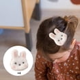 thumbnail image 3 of Pinzas para el pelo de , pinzas para el pelo, horquilla versátil a la moda, pasadores de pelo de felpa de conejo para citas, otoño, 4, 3 of 8