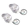 thumbnail image 2 of 1 Pair Universal Fog Light Passing Lamp 4.5" Round Headlight Fit for Harley Yamaha Suzuki Kawasaki, 2 of 7