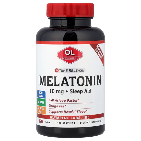 Olympian Labs Melatonin, Time Release, 120 Tablets