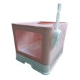 thumbnail image 4 of Bvdfgk Hooded Cat Litter Box with Lid, Indoor Cats Litter Box Enclosed Cat Toilet with Pink, 4 of 9