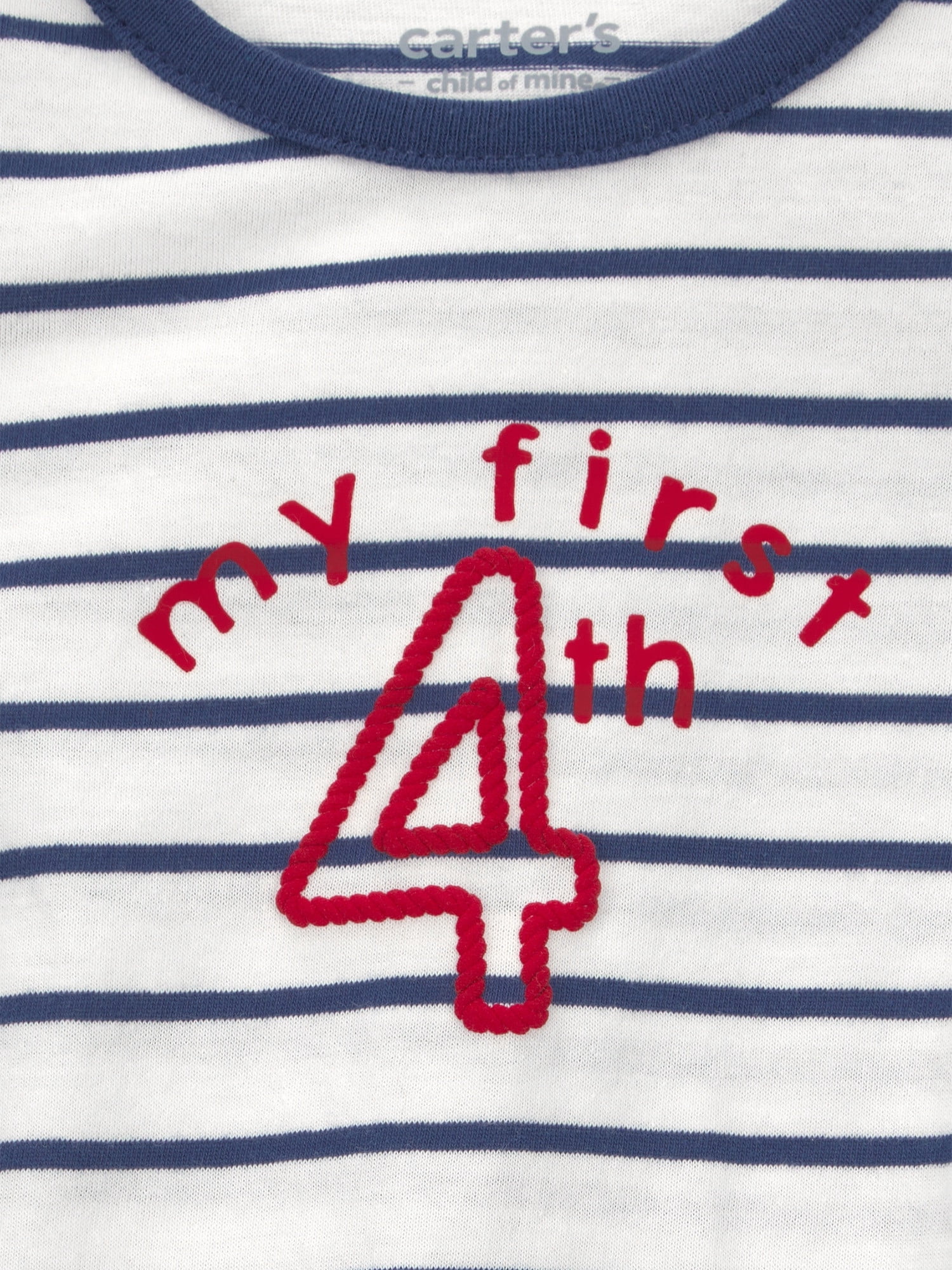 Carter's Child of Mine Patriotic Baby Bubble Bodysuit, Sizes 0/3-24 Months