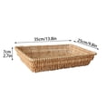 thumbnail image 2 of Willow Bread Basket Snack Fruit Tray Rattan Storage Frame Tabletop Vegetables Display Homes Restaurant Home Decor Woven, 2 of 19