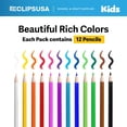 thumbnail image 5 of E-Clips USA Pre-Sharpened Colored Pencils, Bulk Color Pencil Set, 12-pc 12-pack, 5 of 7
