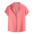 thumbnail image 2 of BLCHUNen Button down Shirts for Men Short Sleeve Cardigan Turndown Collar Casual Lightweight Summer Tops, 2 of 8