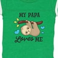 thumbnail image 4 of Inktastic My Papa Loves Me with Sloth and Hearts Boys or Girls Baby Bodysuit, 4 of 5