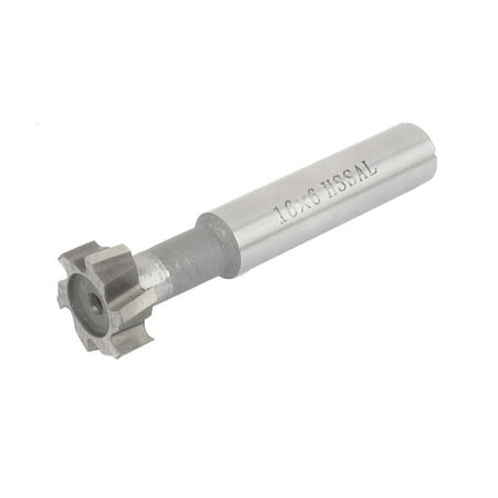 

Unique Bargains 16mm Cutting Dia 6mm Depth 6 Flutes HSS-AL T Slot End Mill Milling Cutter