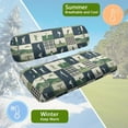 thumbnail image 6 of FUIALDOLG Golf Lovers Golf Cart Seat Covers Universal Fit for Club Car Precedent Golfcart Seats, Washable Front and Back Seat Cushion Cover, No Stapler Required, 6 of 8