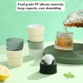 thumbnail image 4 of Jeaker Ice Cube Tray Set of 4, Silicone Ice Ball Maker with Lid, Large Ice Ball Molds for Cocktails and Drinks, Easy-Release, BPA-Free, 4 of 7