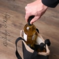 thumbnail image 3 of Rutledge & King Reusable Wine Bag - Wine Tote for Wine Bottles - (Black, 2 Pack), 3 of 6