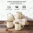 thumbnail image 6 of Onader Coffee Mugs Set of 4, 14OZ Stoneware Coffee Cups with Handle, Tea Cups for Latte/Cappuccino/Cocoa/Milk, Microwave and Dishwasher Safe - Khaki, 6 of 7