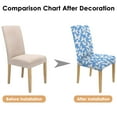 thumbnail image 7 of Washable Butterfly Colorful Pattern Dining Chair Covers Set of 4, Stretch Polyester Kitchen Slipcovers, Removable Seat Protector for Celebration or Event, 7 of 7