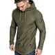 thumbnail image 1 of Sudadera deportiva con capucha de moda para hombre, sudadera de polar de color sólido, 1 of 5