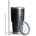 thumbnail image 2 of 30oz Math Equations Academic Subjects Black Pattern Tumblers Stainless Steel Tumbler with Lid and Straw,Vacuum Insulated Double Wall Travel Tumbler Cups Mug with Cleaning Brush for Coffee,Tea, 2 of 7