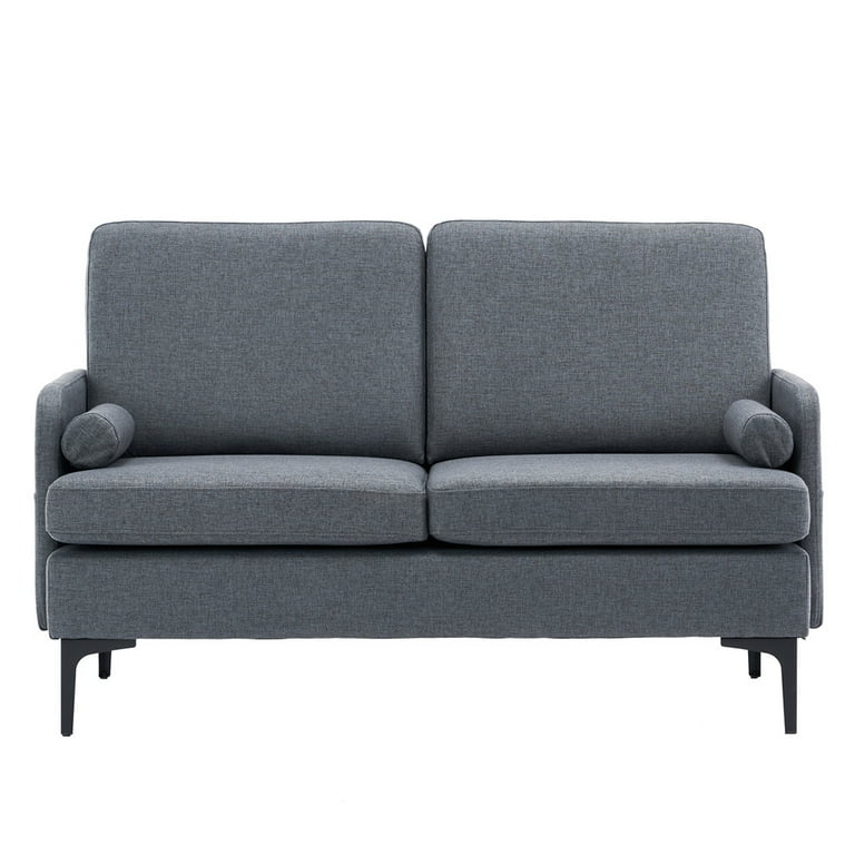 lov Gods forfriskende Small Spaces Sofa, Mid Century Modern Loveseat Sofa, Upholstered Sofa with Sturdy Frame, Fabric Loveseat Sofa Couch for Living Room and Office, 54.33"Lx31.1"Wx33.86"H, Dark Gray, CL205 - Walmart.com lov Gods forfriskende Small Spaces Sofa, Mid Century Modern Loveseat Sofa, Upholstered Sofa with Sturdy Frame, Fabric Loveseat Sofa Couch for Living Room and Office, 54.33"Lx31.1"Wx33.86"H, Dark Gray, CL205 - Walmart.com