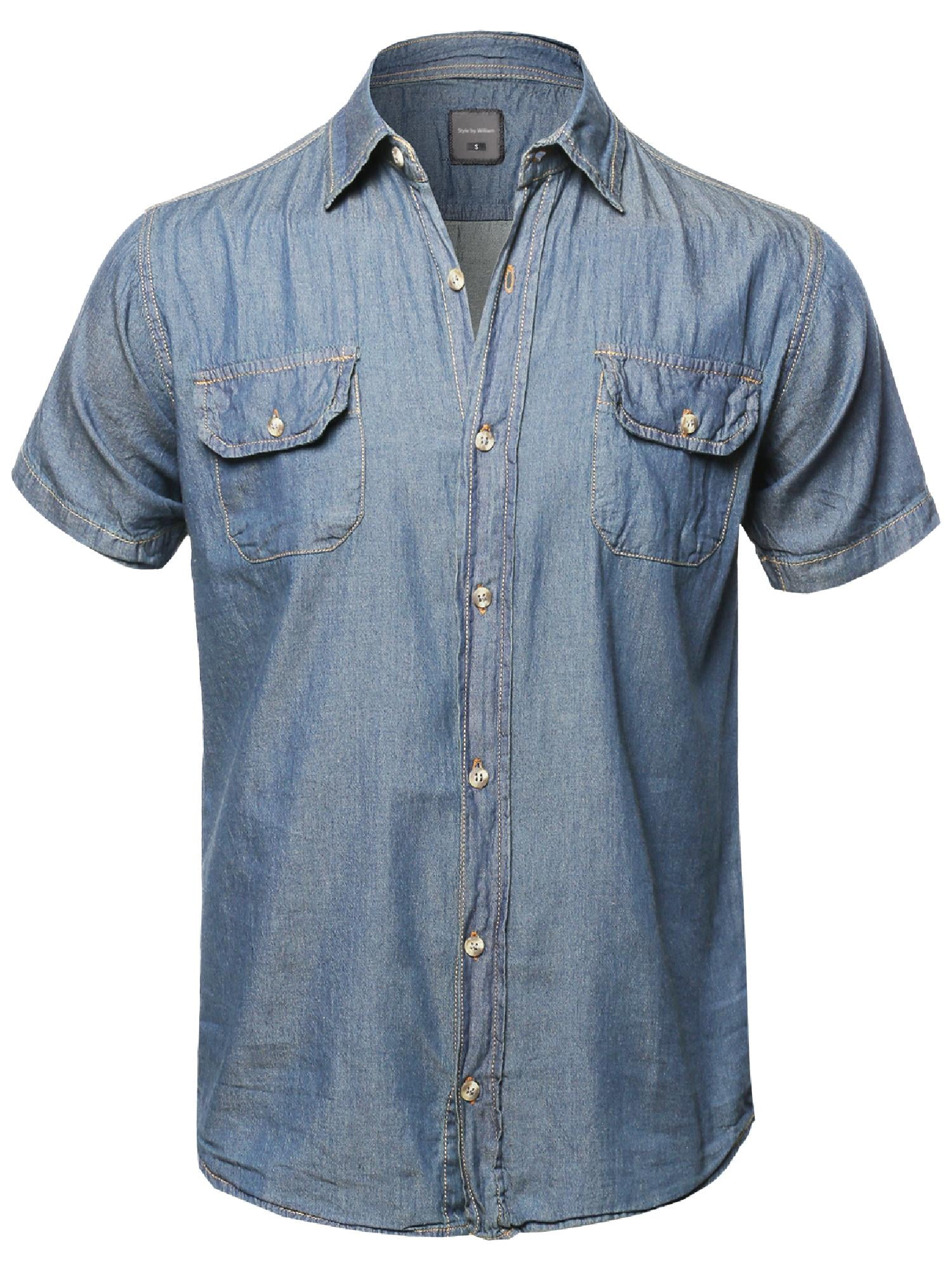 walmart denim shirt