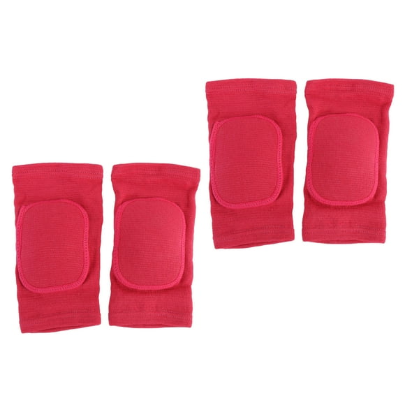 Kids Volleyball Knee Pads, Elastic Knee Brace with Thickened Foam Sponge Pad for Ice Hockey Skating Running