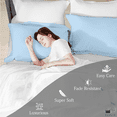 thumbnail image 4 of KOMFIT 800 Thread Count Duvet Cover set 100% Egyptian Cotton with Zipper Closure & Corner Ties 5 Pic Duvet Set Light Blue , Alaskan King (132x120), 4 of 5