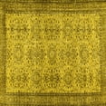 thumbnail image 1 of Ahgly Company Indoor Square Abstract Yellow Contemporary Area Rugs, 5' Square, 1 of 4