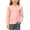 Pink-28, variant on VIPOIN Girls Ruffle Shoulder Long Sleeve T-Shirt Mock Neck Soft Solid Casual Pullover 1-9 Years Top