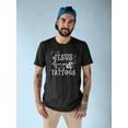 thumbnail image 2 of Jesus Tattoos Men Black T-Shirt, Male Medium, 2 of 4