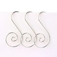 thumbnail image 3 of Ornament Hooks Christmas Ornament Hangers Christmas Tree Hanger Baubles Ball Metal Hooks Xmas Decoration S Hooks 120PCS Silver, 3 of 7