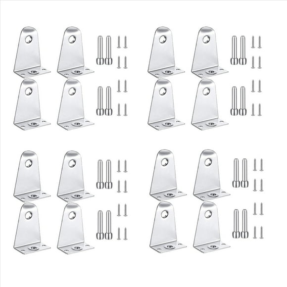 16x Metal Hold Down Brackets and Pins, Blind Brackets Blind Holder Replacements for Horizontal Blind Shades Window