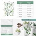 thumbnail image 6 of Eucalyptus Leaves Balloon Curtains for Windows, Bedroom Curtains 54 Inch Length, Sage Green Watercolor Farmhouse Tie Up Curtains Panels Thermal Insulated Bathroom Curtains Window 42"x54", 6 of 8