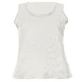 thumbnail image 5 of UTTOASFAY Womans Shirts Women's Solid Tank Tops Sleeveless U-Neck Base Shirt Summer Casual Workout Tees White 6(M), 5 of 7