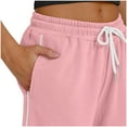 thumbnail image 6 of felwors Women Wide Leg Sweatpants Low Rise Baggy Fleece Sweatpants for Womens with Pockets 2025 Trendy Light Pink, L, 6 of 8