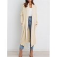 thumbnail image 2 of Womens Casual Long Cardigan Long Sleeve Open Front Sweater Coat Outerwear, 2 of 4